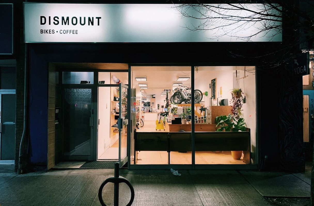 Dismount Bike Shop — specialty coffee shop in Vancouver